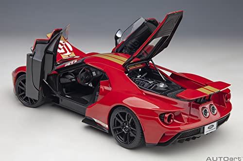 AUTOart 1/18 Scale Ford GT Alan Mann Heritage Edition Red/Gold Stripes Finished Product