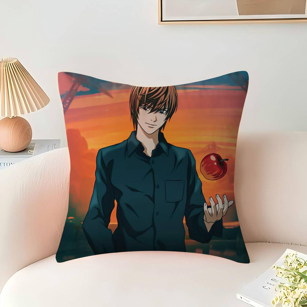 

D-Тетрадь смерти N-Аниме Наволочка Подушка для дивана Наволочка Украшение дома Комнаты Детский подарок 16x16Inch