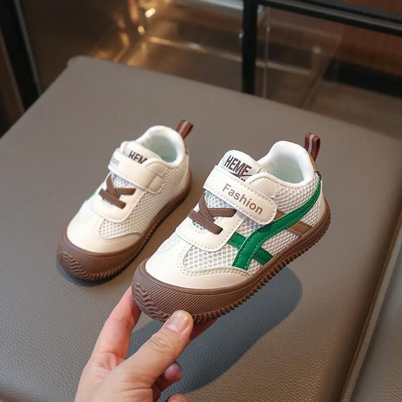 

Мода 2025 Детские кроссовки Мальчики Легкие Дышащие Спортивные Беговые Кроссовки Девочки Мягкая Подошва Повседневная Обувь Студенческая Обувь 31 хаки