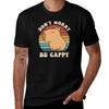 Retro Nagetier Capybara Mach dir keine Sorgen Sei Cappy Lustiger Spruch T-Shirt Lässiges lockeres T-Shirt mit kurzen Ärmeln