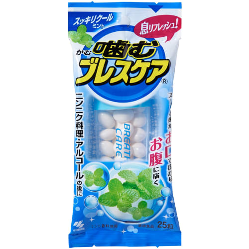 

Жевательные пастилки для ухода за дыханием, Мята, Синие, 25 штук x 1 упаковка