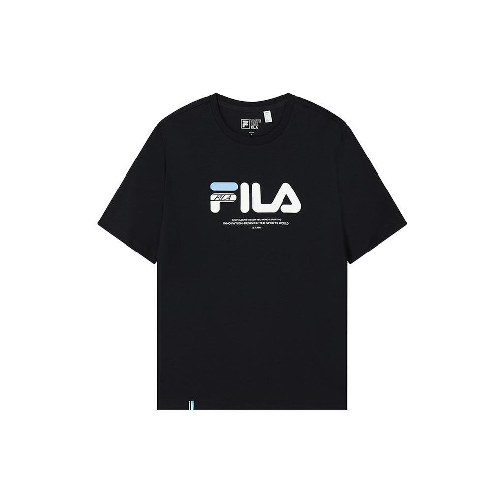 New FILA Drop Shoulder Sleeve T Shirt Women's Black F11W149102F-NV