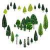 OrgMemory Model Trees for Miniature 29 Trees HO Gauge Railway Architectural Miniature Diorama Gardens, Dioramas, etc. (4-16 cm) Model, Landscape,