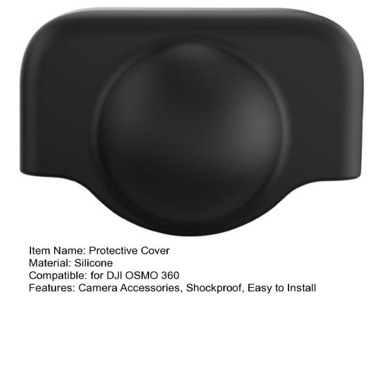 Action Camera Lens Protective Cover for DJI OSMO 360 Shockproof Panoramic Sports Camera Silicone Lens Protector Case Shield Camera Accessories