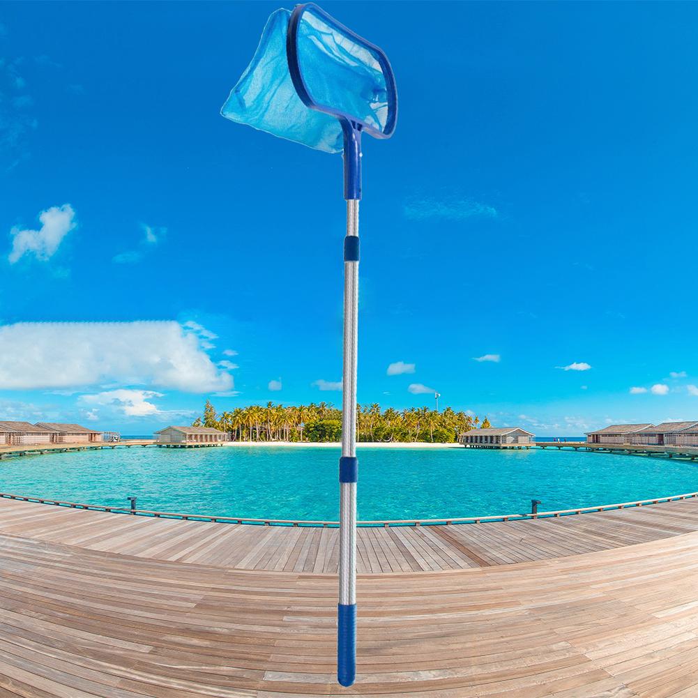 

Swimming Pool Skimmer Net with Telescopic Pole Ponds Cleaning Debris Leaf Rake Australia