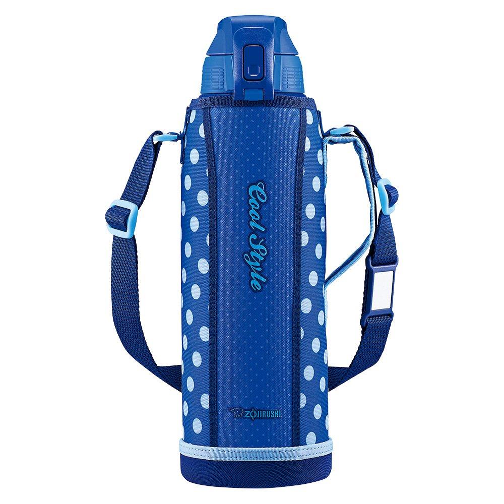 

ZOJIRUSHI Water Bottle, Direct Drinking, Sports Type, Stainless Steel Cool Bottle, 1.5L, Blue Dot, SD-FA15-AZ