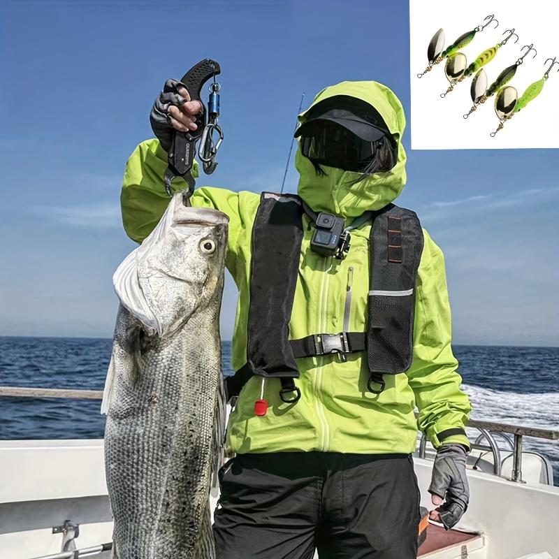 4 Colors 15g Rotating Glitter Metal Insect Bait Set Luya Fishing Lure for Freshwater