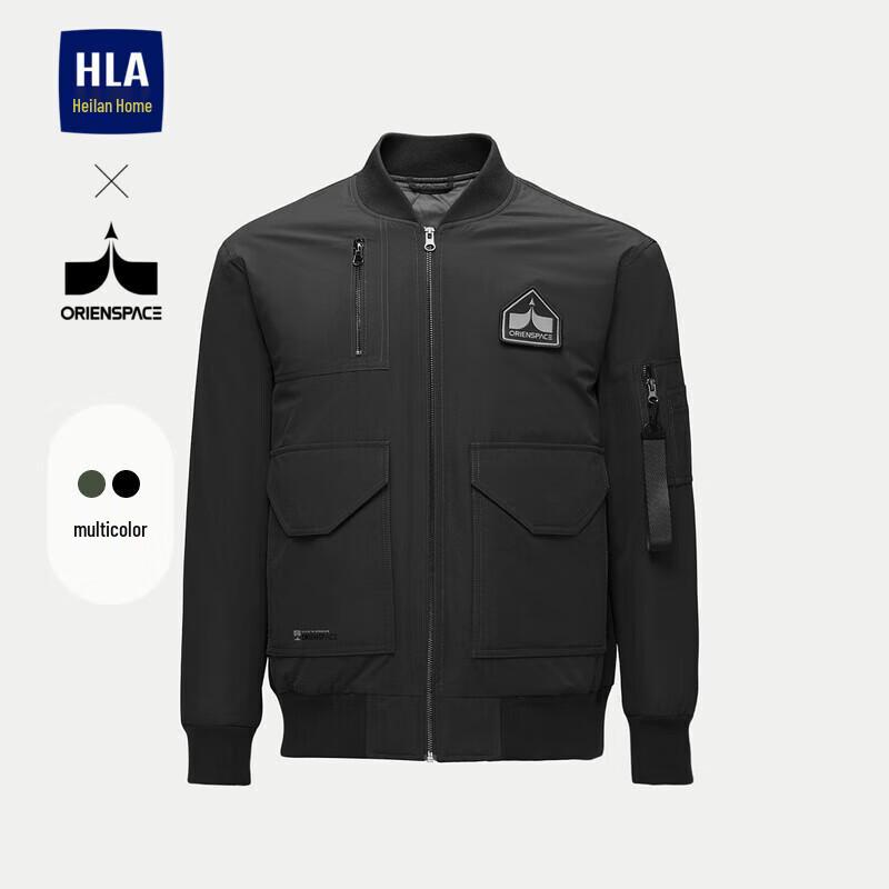 HLA Men's Aerospace Series Baseball Collar Padded Jacket