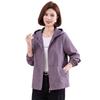 Hodo Women's Casual Hooded Fall Windbreaker Jacket