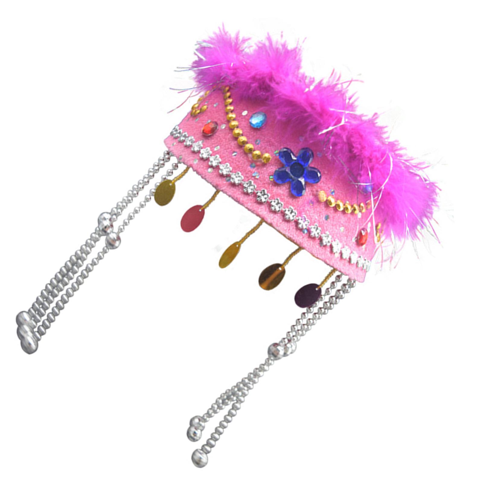 

Стильная вышивка блестками Модная шляпа Женская этническая шляпа Шляпа для фестиваля для различных причесок и случаев D