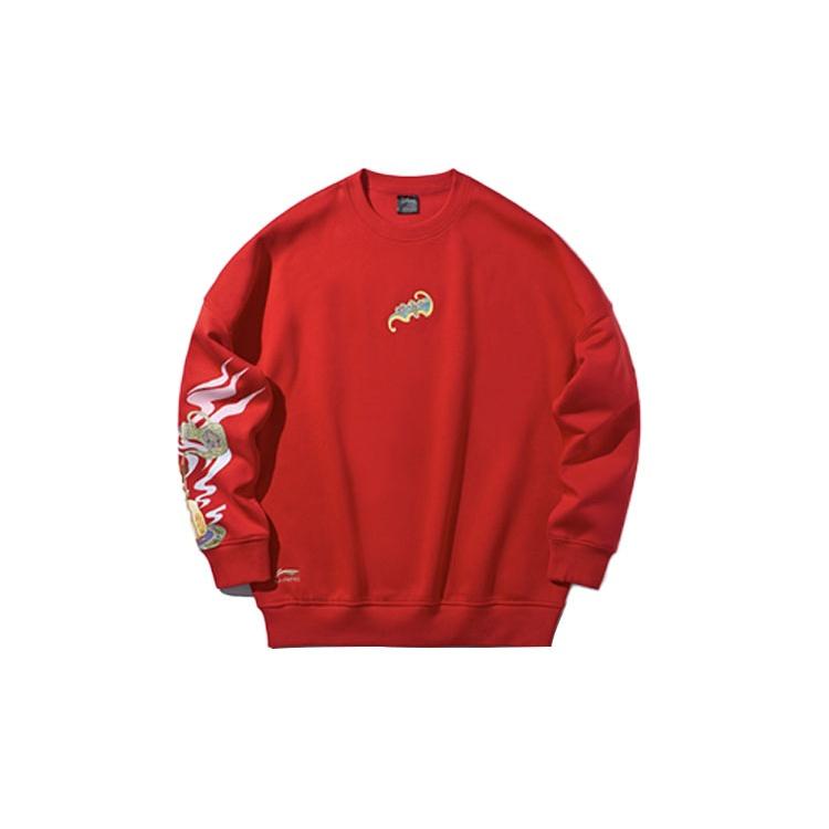 Li-Ning x Disney Crossover Crew Neck Pullover Red Men s AWDQ139-1 XXL