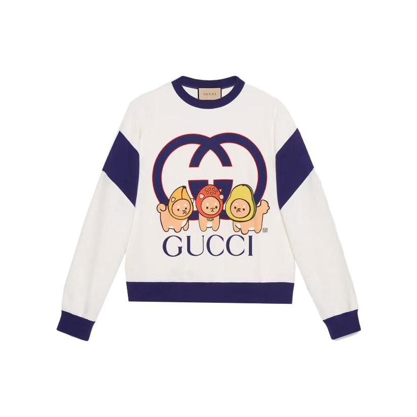 Gucci SS23 Sweatshirt Herren Weiß 735948-XJFCB-9088