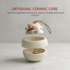 1/5Pcs Lucky Cat Bag Hanging Foyer Decor Handicrafts Sunny Day Doll Gift Cat Ceramic Pendant Room Decoration Accessories