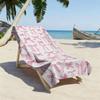 Pink Ribbon Bowknot Beach Towel flat print Coquette Aesthetic Microfiber Bath Towel for Girls Travel Pool Decor