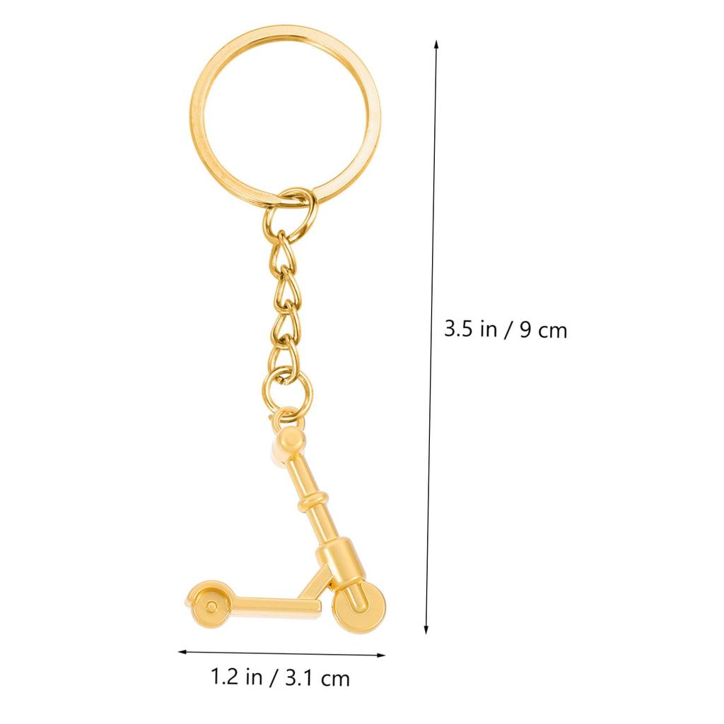 [Baluue] 1 Set Scooter Keychain Motorcycle Keychain Kick Scooter Key Ring Hanging Keychain Car