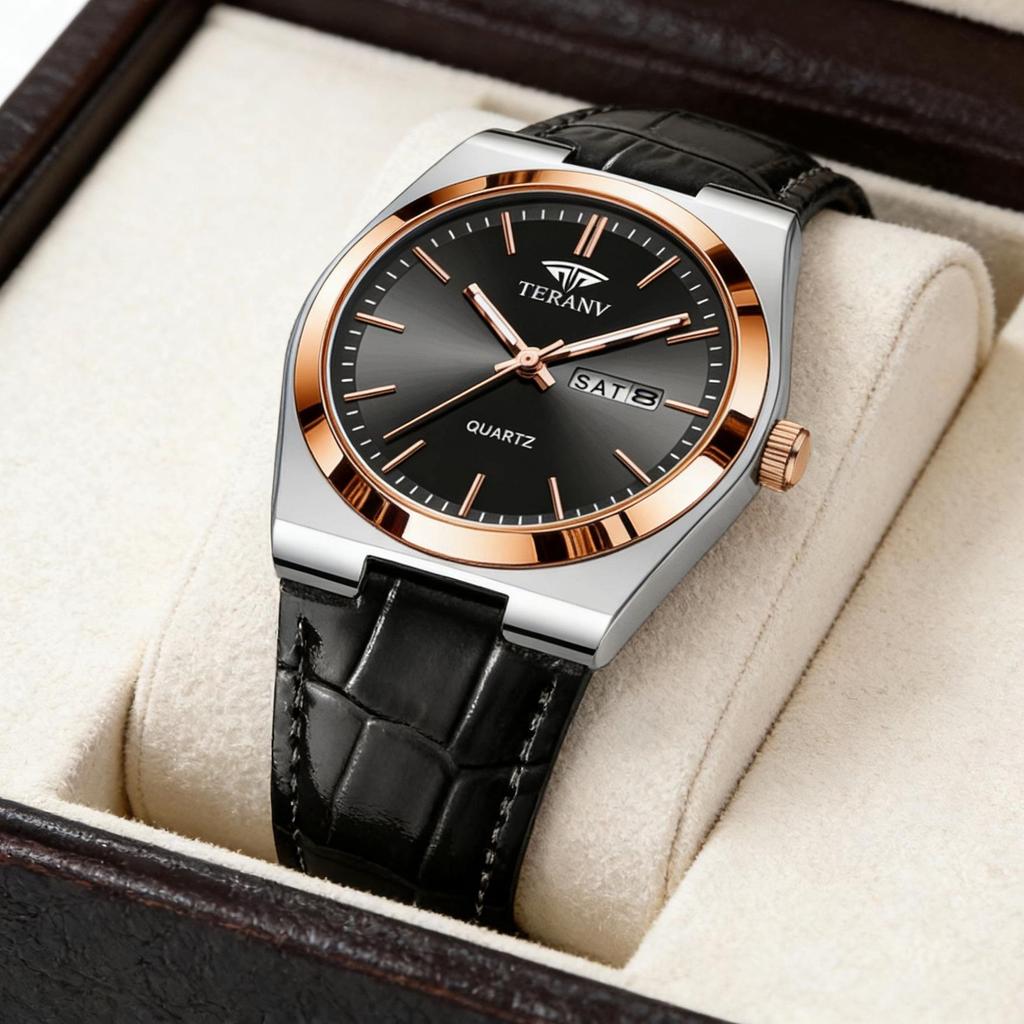 Swiss Women's Calendar Watch - Waterproof, Luminous, Alloy Steel Band