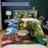 Mushoku Pattern Bedding,Quilt Set Quilt Cover Pillowcase Home Birthday Gift(1 * duvet cover + 2 * pillowcase, without core)_lx