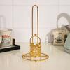 Iron Tree Paper Towel Holder Free Standing Gold Vertical Paper Shelf Decorative One-handed Tear Roll Paper Towel Holder