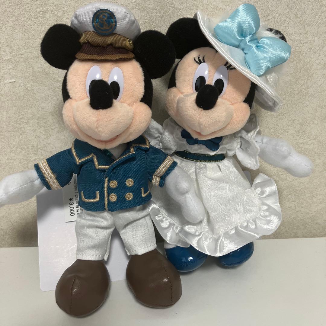 Disney Sea 25th Anniversary Plush Badge Mickey Minnie