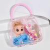 Pulseira Colar de Menina Conjunto de Contas DIY Bolsa Cosmética Infantil Contas para Criação de Joias Faixa de Cabelo Kit de Boneca com Bolsa