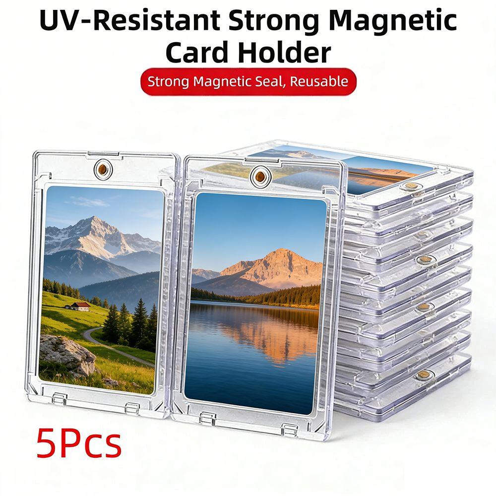 5Pcs Hard Plastic Material Idol Photo Cards Protector  Players Collection