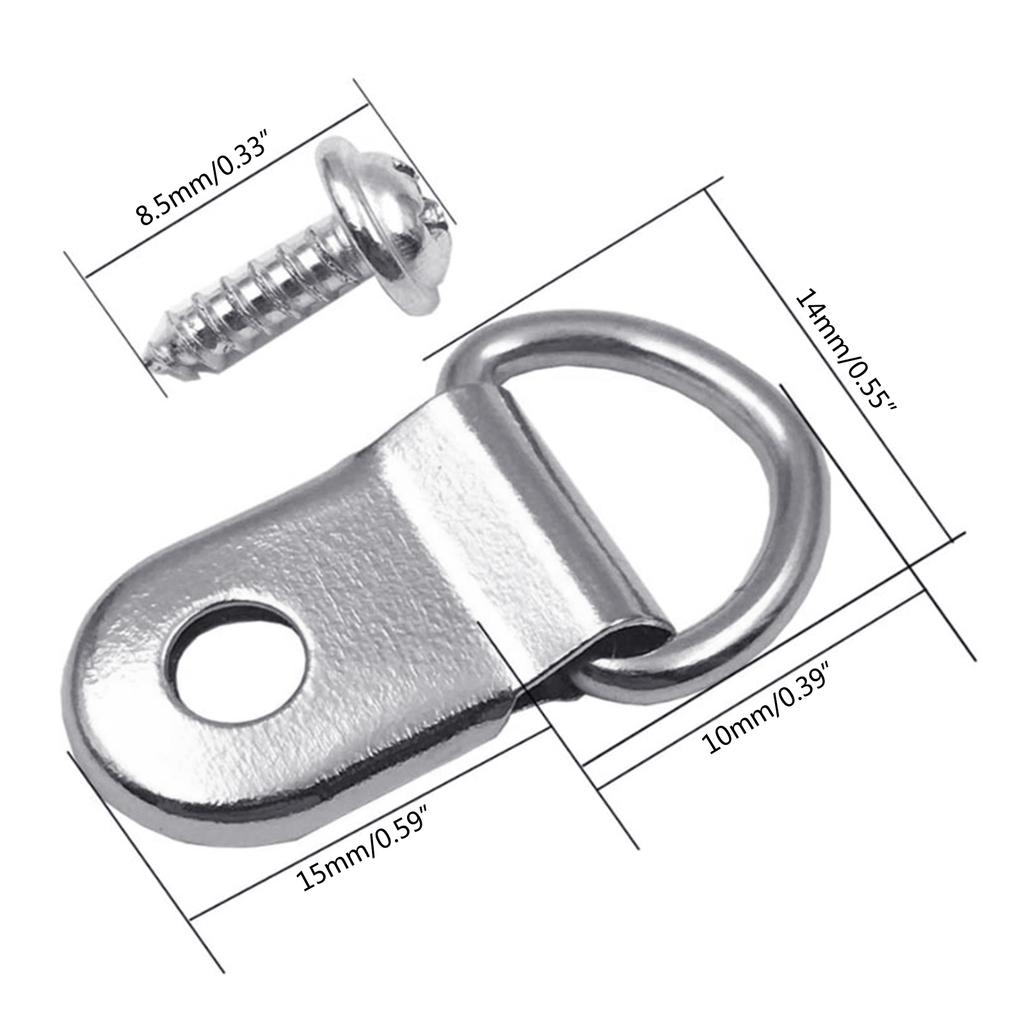 100 ks Věšáky na obrazy Silná poniklovaná sada drátů na rámy se šrouby Plátěný háček Nástěnný držák Věšáky pro nástěnnou dekoraci