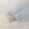 Plain Solid Color Tulle Bridal Veil Single Layer Soft Flowy Simple Wedding Veil White Lavender Light Blue Floor Length Veil For Bride Elopement Shoot