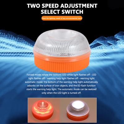 V16 LED Car Emergency Beacon Light USB Rechargeable Magnetic Induction Strobe Road Accident Lamp Waterproof Safety Warning Light