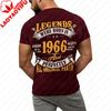 Birthday Shirt for Men Legends Were Born In 1986 or 1966 Tshirt 40 Years Old and 60 Years Old Mens Vintage Tee Backprint Tshirt