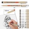 12/9/4Pcs Markers Micro Pen Kawaii Manga Hand-painted Drawing Hook Line Pen Fastdry Waterproof Sketching for Art Sketch Supplies