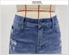 2024 European & American Style Handmade Distressed Fringed Denim Shorts for Women