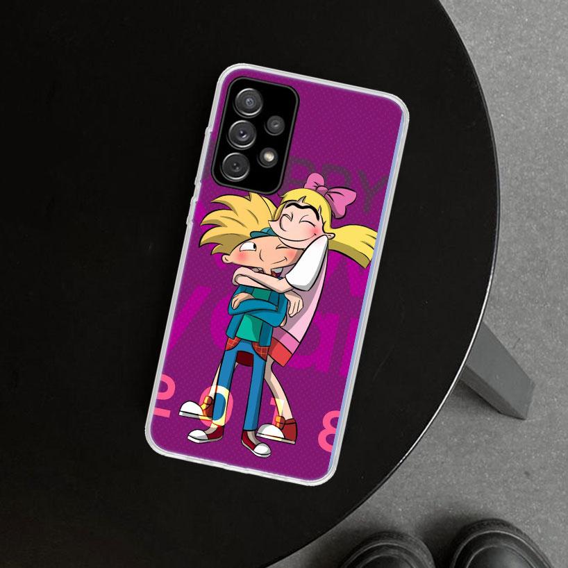 Hey Arnold Helga Cute Funny Cartoon Phone Case for Samsung Galaxy A17 A16 A26 A36 A56 A57 A37 A15 A25 A35 A55 A14 A24 A34 A54 A1