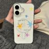 Five-Color Stars Magnetic Transparent Acrylic Case for iPhone 15 Pro Max with AI Buttons