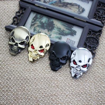 3D Totenkopf Geisterkopf Metall Autoaufkleber - Harley Dekorative Aufkleber