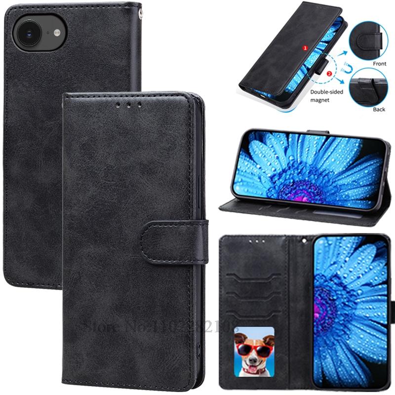 For iPhone 16e Case Leather Flip Wallet Cover For iPhone 16E Case Stand Book Fundas For iPhone 16e 16 e Phone Case Coque Etui