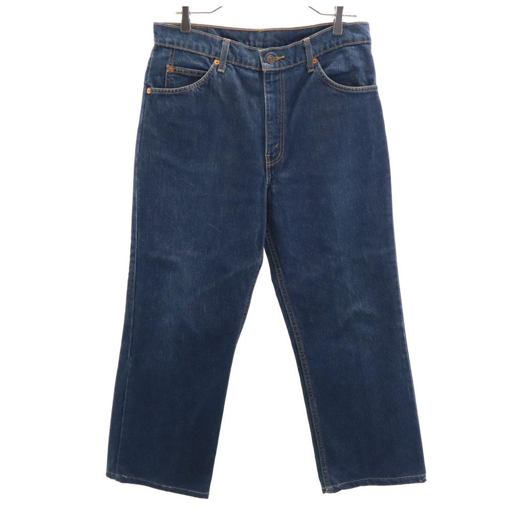 Levi's 90s 605 Orange Tab Old Denim Pants W34 Indigo Blue Jeans Men's Used