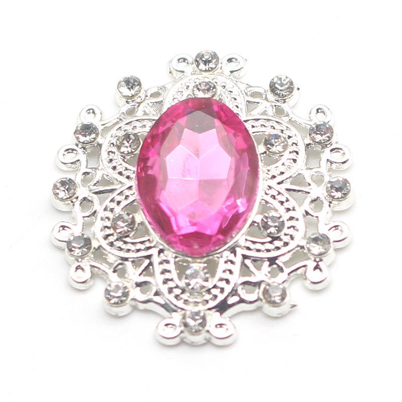 DIY Gift Box: Small 25x26mm Alloy Snap Button, Flat Bottom Rhinestone & Acrylic Rhinestone Button Accessories