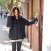 Cotton Clothes Women's Winter New Small Loose and Versatile Thickened Warm Hooded Jacket