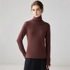 Women's Versatile Turtleneck: 100% Pure Cashmere Sweater, Skin-Friendly Soft Knit, High-Neck Layer.