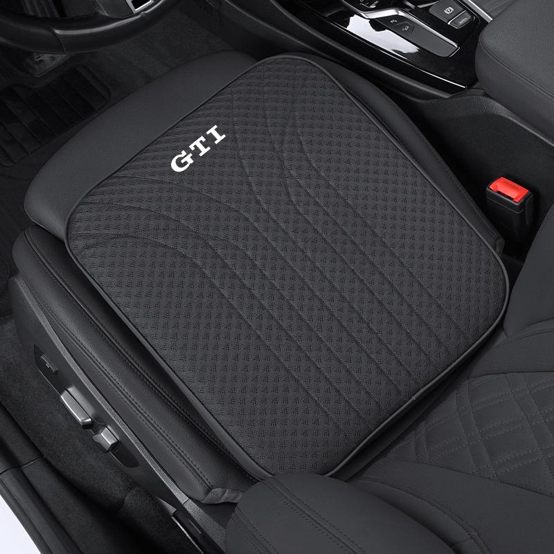 Car Interior Seat Cushion Breathable Ice Silk Pad Cover For VW GTI Polo Golf MK6MK78 Passat Atlas Jetta Tiguan Arteon CC Hub Cap