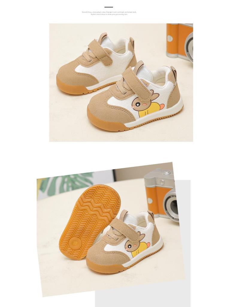 2026 Sonbahar Bebek Yürüyüş Ayakkabıları - Erkek ve Kız Çocukları İçin Rahat Çizgi Film Yumuşak Tabanlı