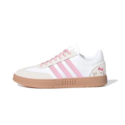 Gradas Abrasion Resistant Low Top Skateboard Shoes Unisex Pink White IE9044(Team138)