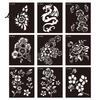 Indian Hand-painted Tattoo Henna Stencil Reusable DIY Tattooing Template Floral Animal Patterns Hand And Wrist Stencil for Temporary Tattoos