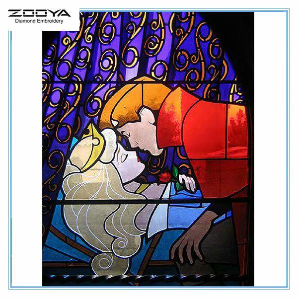 

ZOOYA 5D Полный горный хрусталь Бриллиант Принцесса Принц Вышивка Мозаика Живопись Вышивка Крестиком Домашний декор