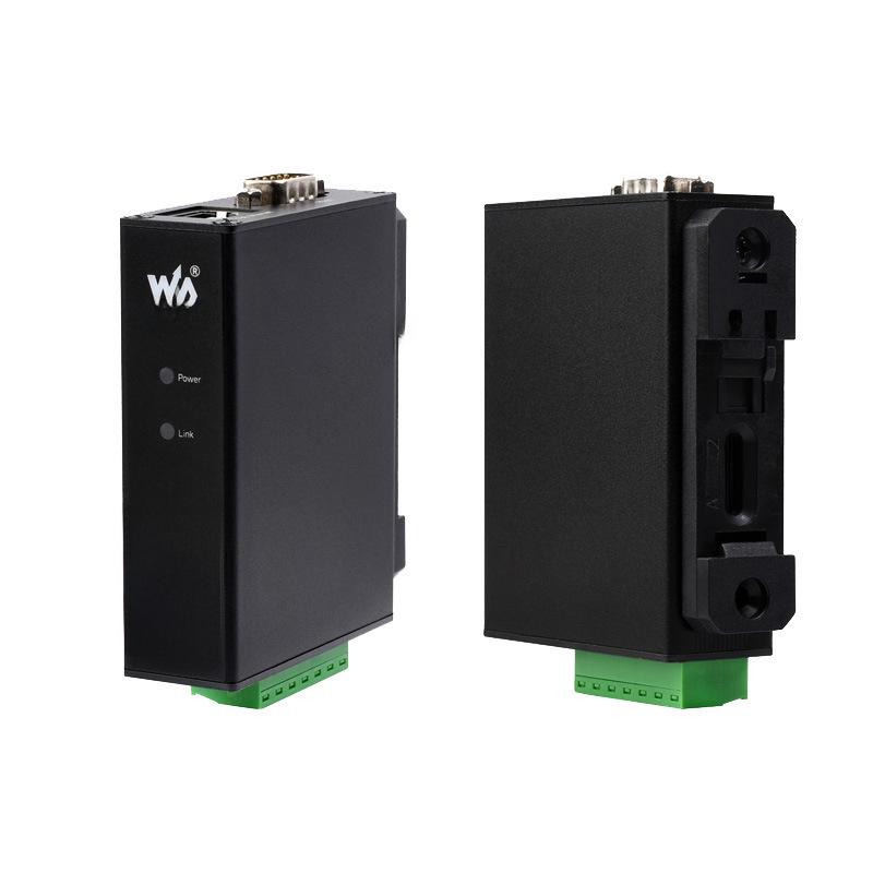 

DIN-Rail Serial Server: RS232/485/422 to RJ45 Ethernet TCP/IP Module