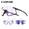 Kapvoe Real Carbon Fiber Sunglasses for Men Photochromic Glasses Ultralight Running Glasses Driving Golf Sports UV400 Women