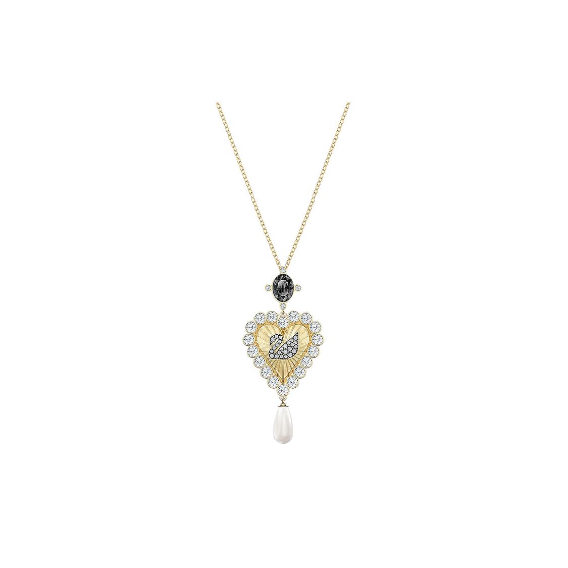 Swarovski Vintage Swan Necklaces Womens Gold One Size