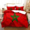 Morocco Flag 3D NEW Duvet Cover Pillowcase Bedding Set Adult Boy Girl Bedroom Decoration Children Single Double Large