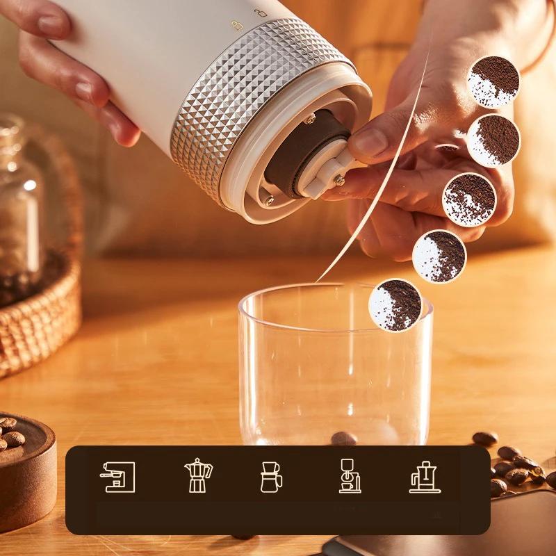 Portable Electric Coffee Grinder Rechargeable Espresso Grinder Ceramic Grinding Core Home Coffee Bean Grinder Coffee Accessories