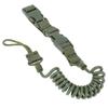 1PCS Tactical Anti-lost Elastic Lanyard Rope Spring Safety Strap Rope For Key Ring Chain Flashlight Hunting Accessories